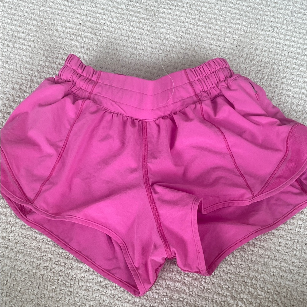 Sonic pink lululemon shorts size 4